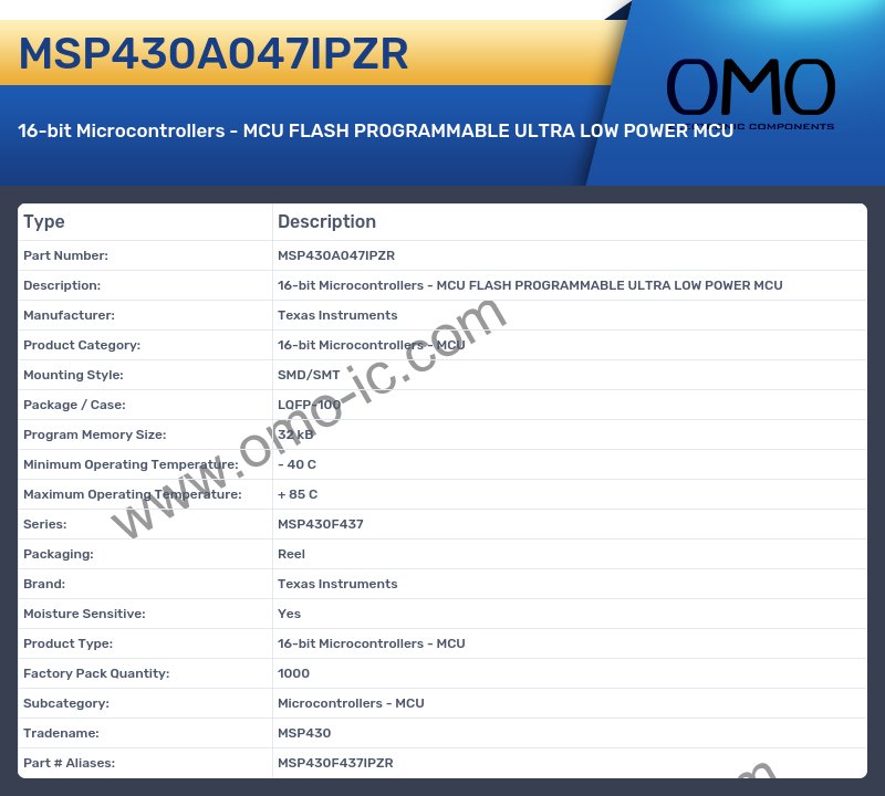 MSP430A047IPZR