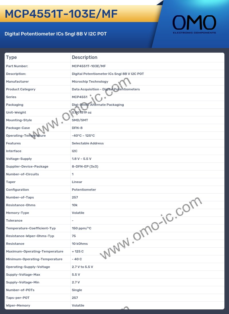 MCP4551T-103E/MF