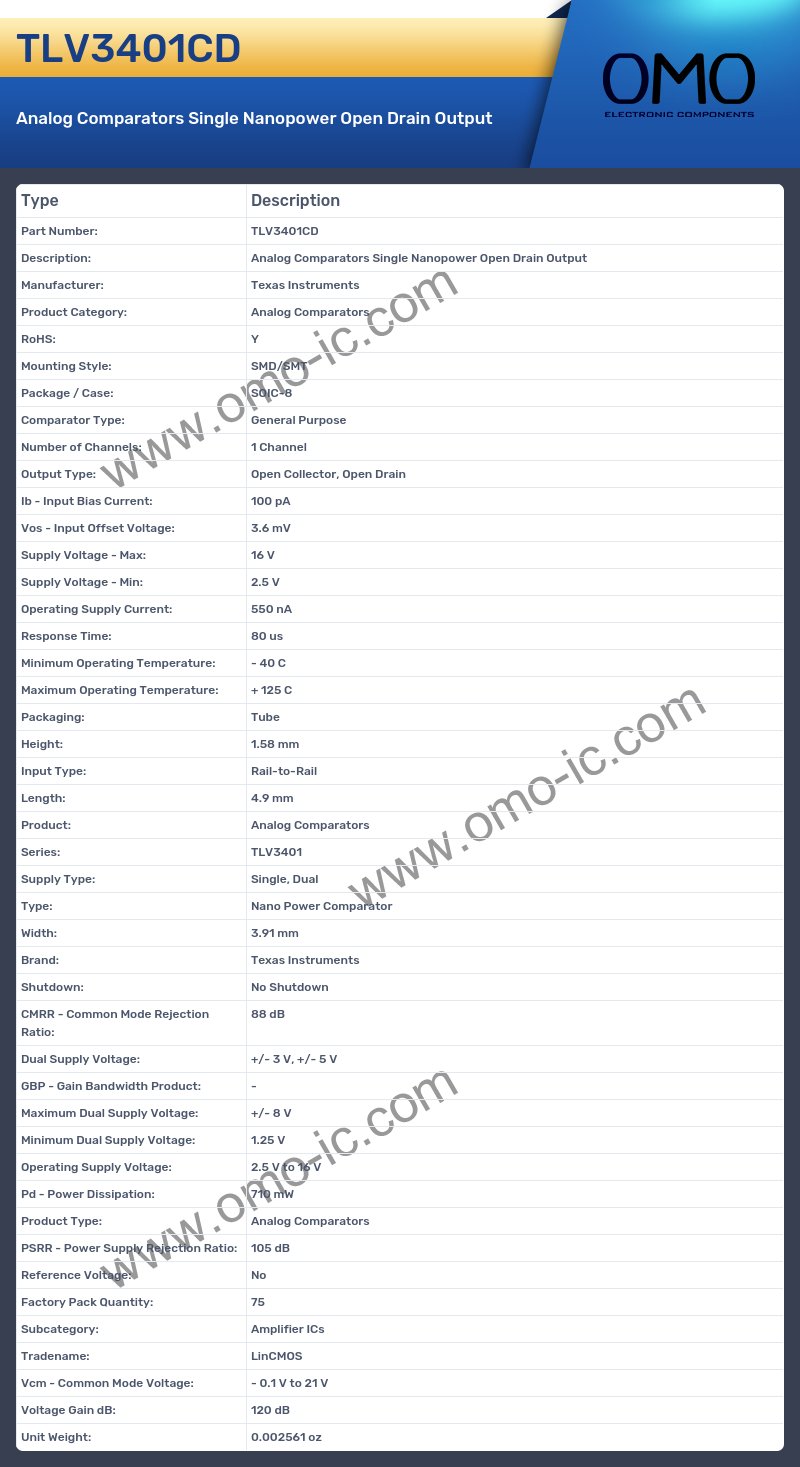 TLV3401CD
