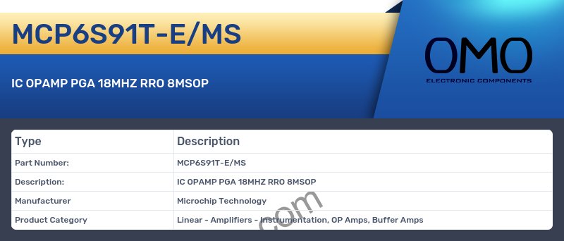 MCP6S91T-E/MS