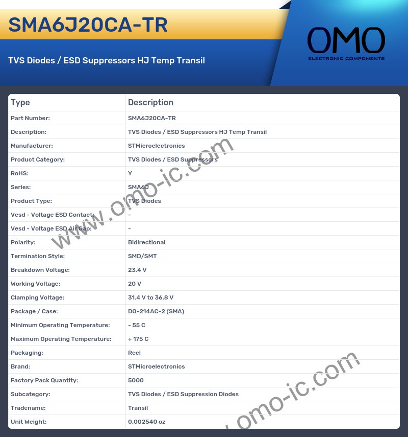SMA6J20CA-TR