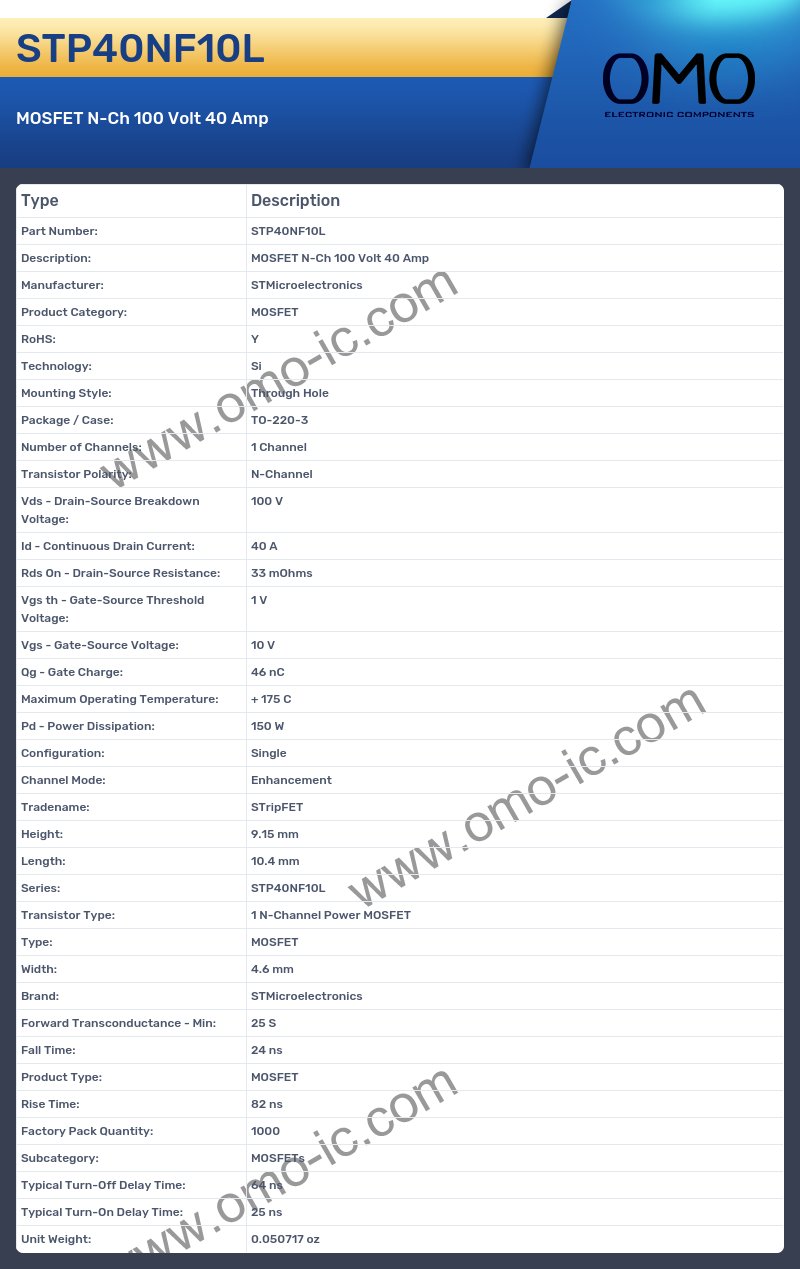 STP40NF10L