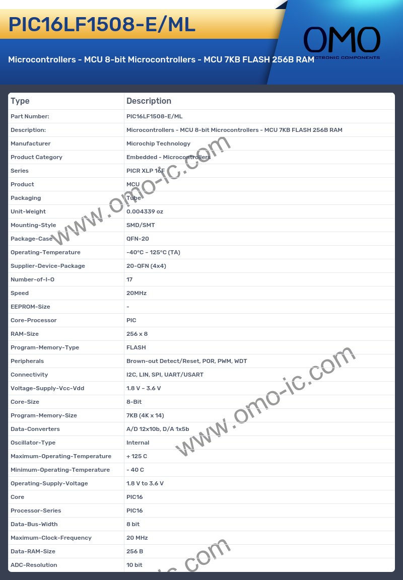 PIC16LF1508-E/ML