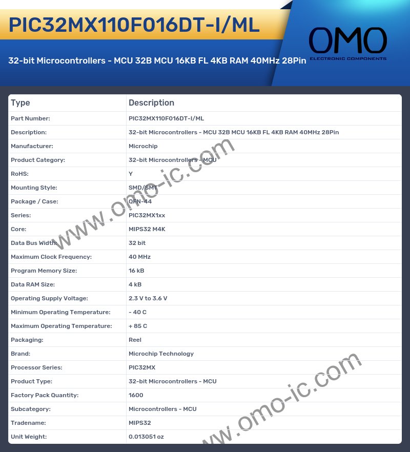 PIC32MX110F016DT-I/ML