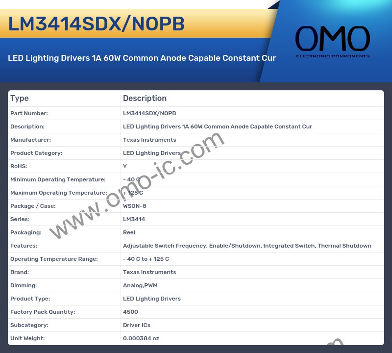 LM3414SDX/NOPB