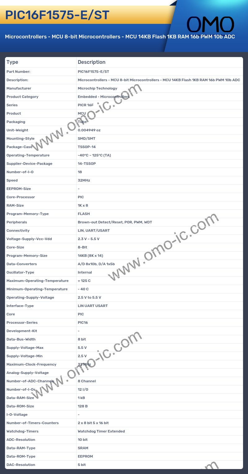 PIC16F1575-E/ST