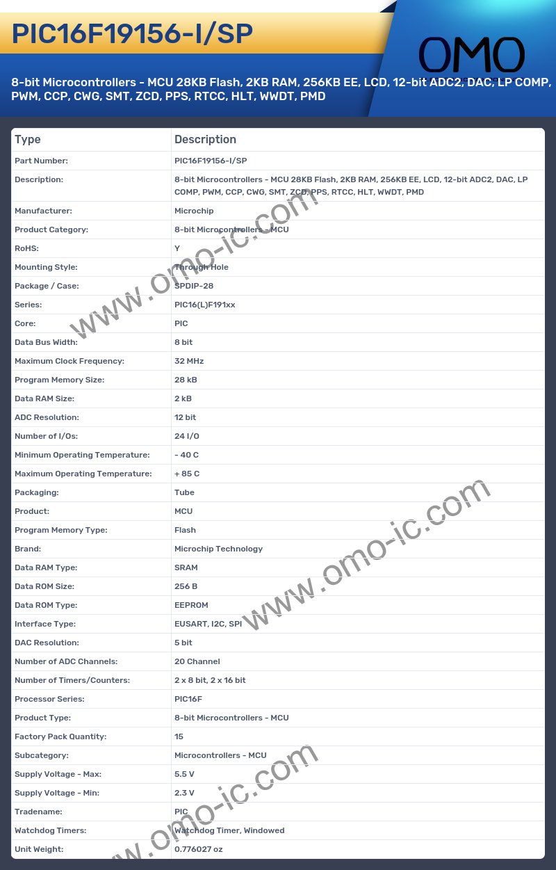 PIC16F19156-I/SP