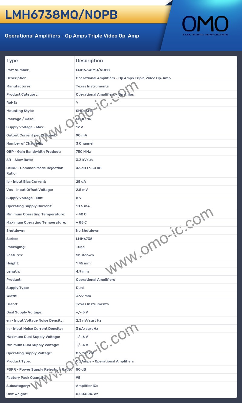 LMH6738MQ/NOPB