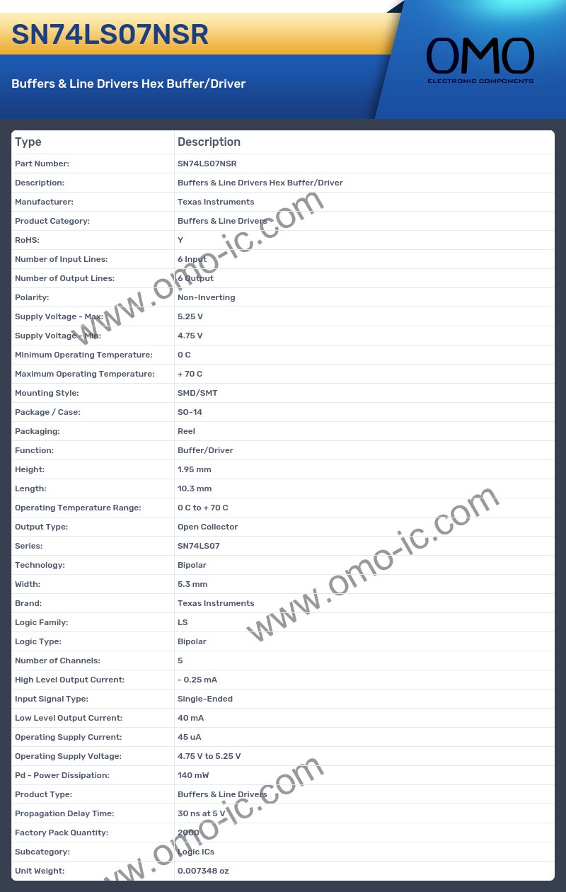 SN74LS07NSR