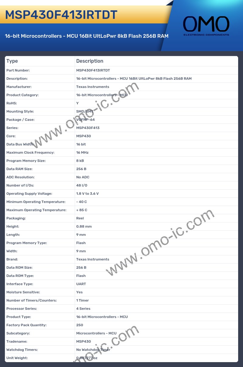 MSP430F413IRTDT