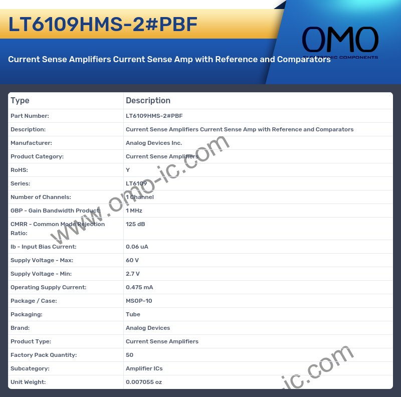 LT6109HMS-2#PBF