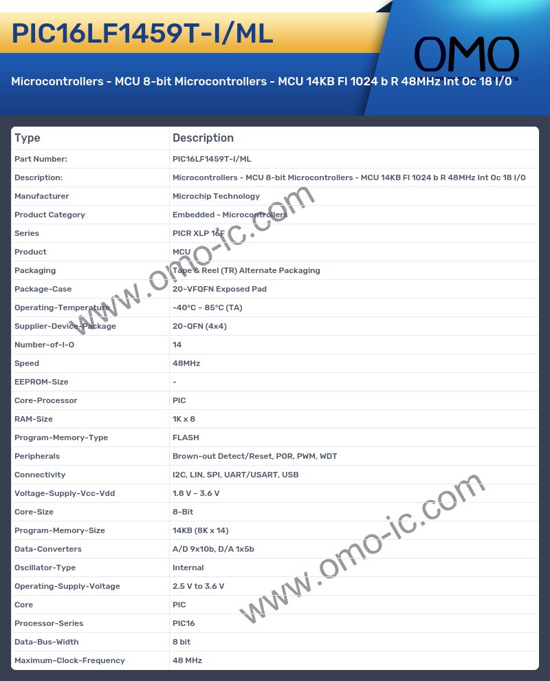 PIC16LF1459T-I/ML