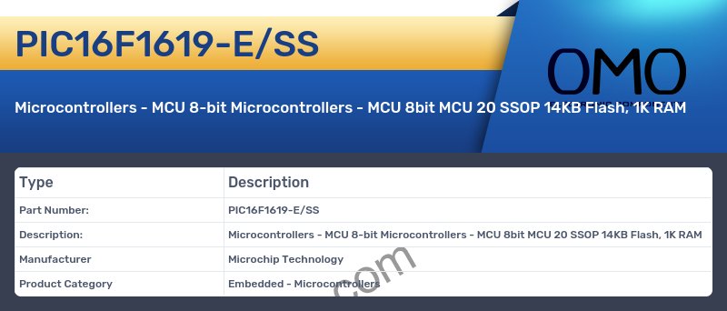 PIC16F1619-E/SS