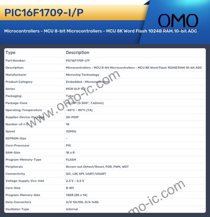 PIC16F1709-I/P