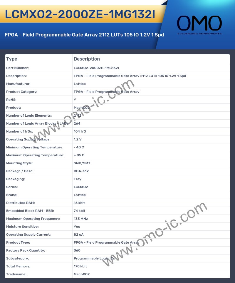 LCMXO2-2000ZE-1MG132I