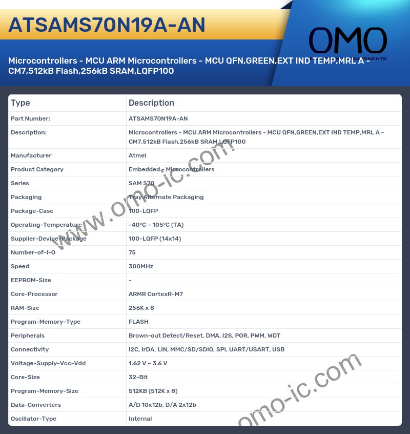 ATSAMS70N19A-AN