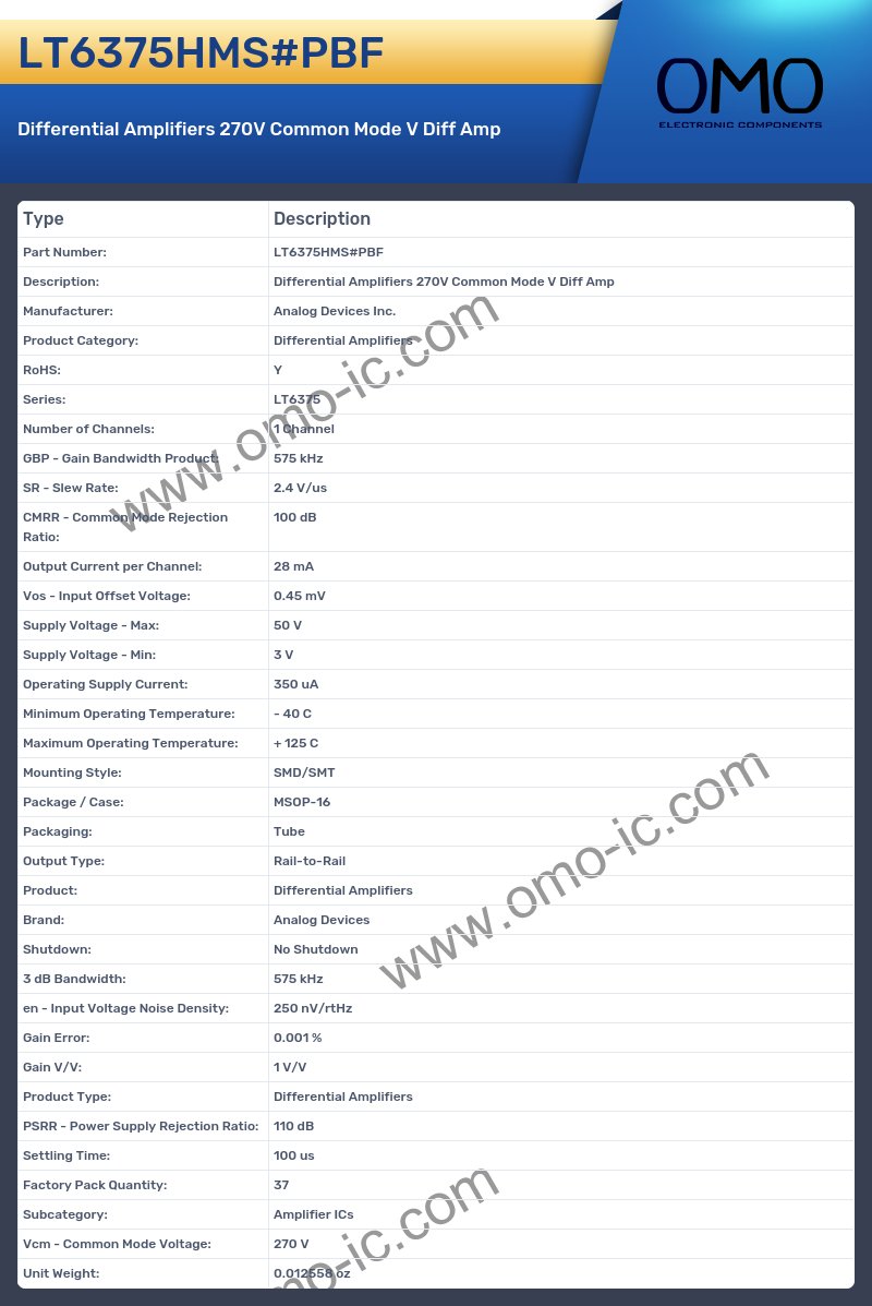 LT6375HMS#PBF