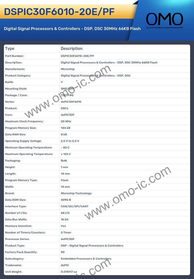 DSPIC30F6010-20E/PF