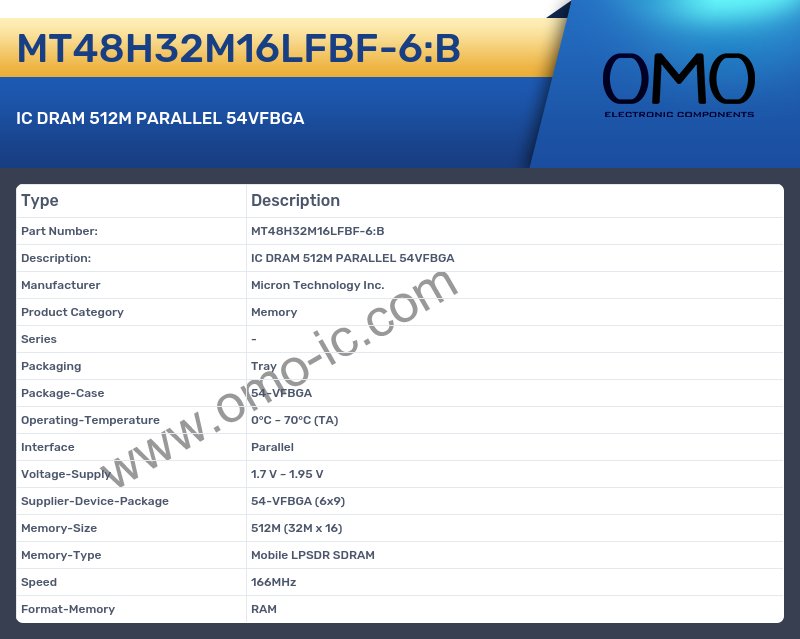 MT48H32M16LFBF-6:B