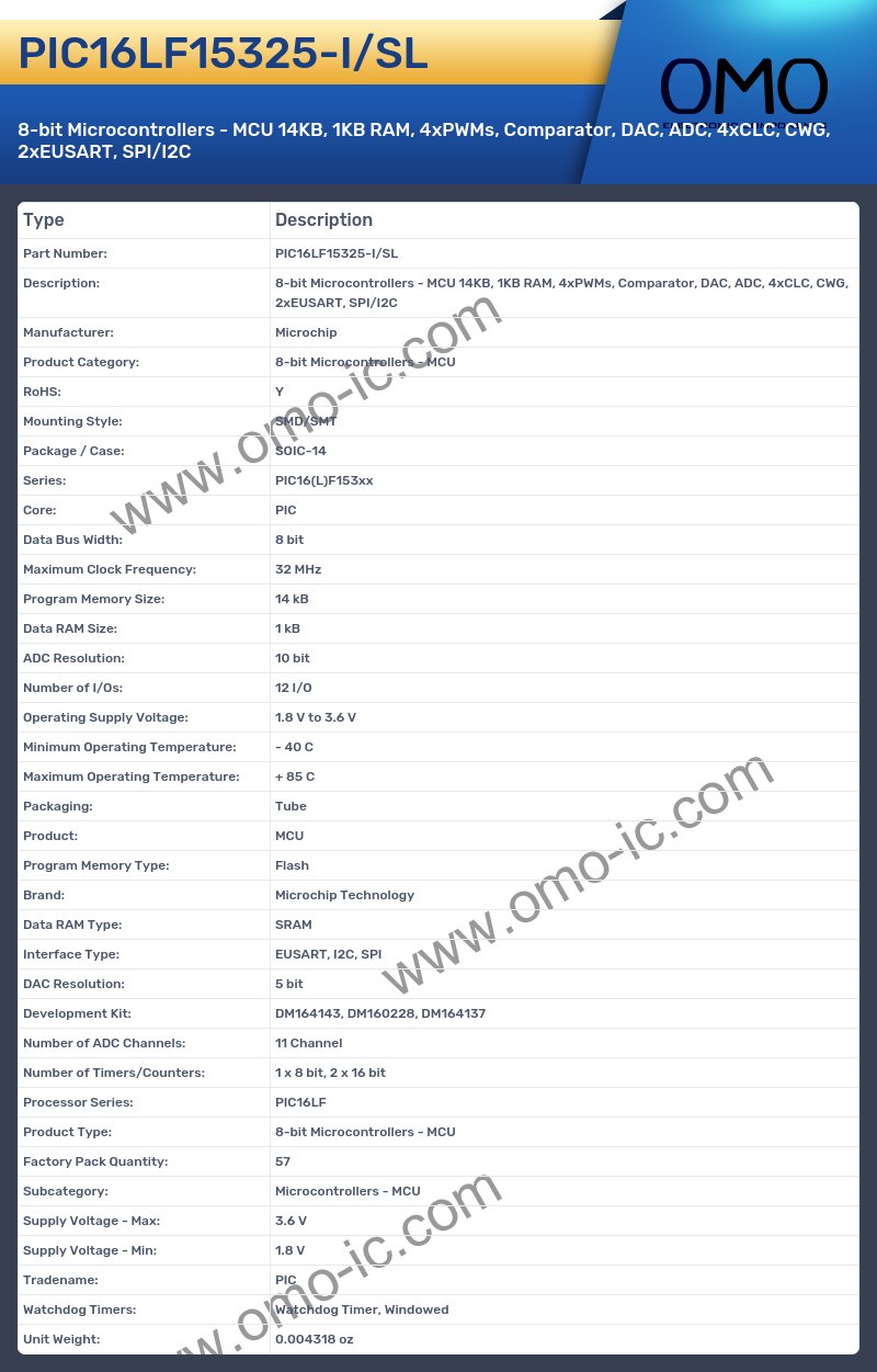 PIC16LF15325-I/SL