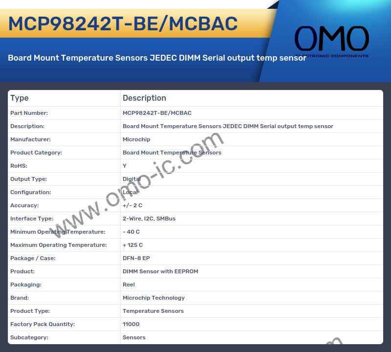 MCP98242T-BE/MCBAC