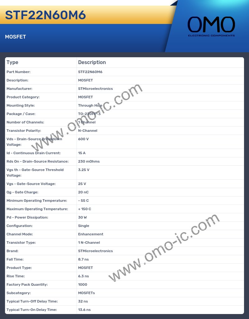 STF22N60M6