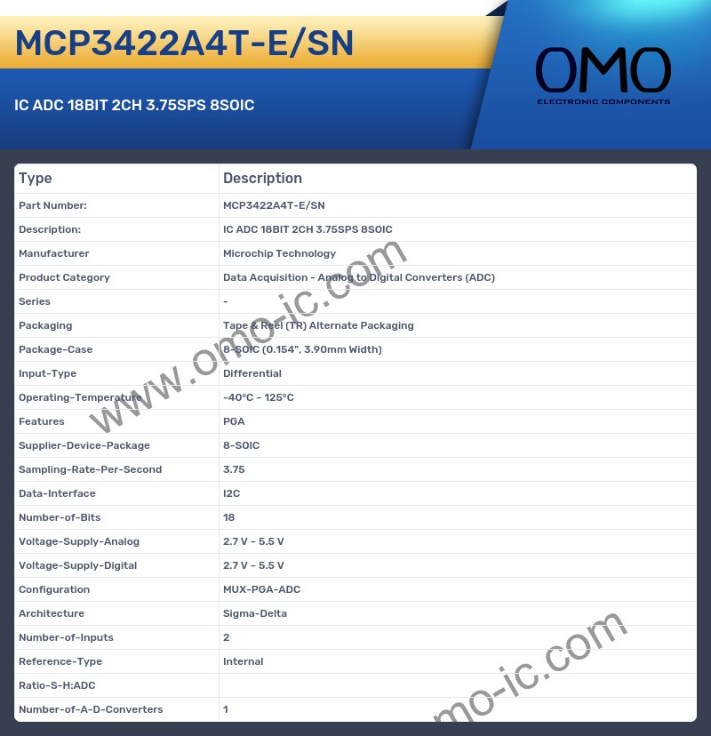 MCP3422A4T-E/SN