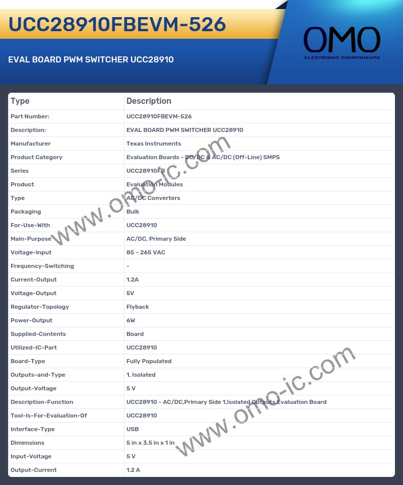 UCC28910FBEVM-526