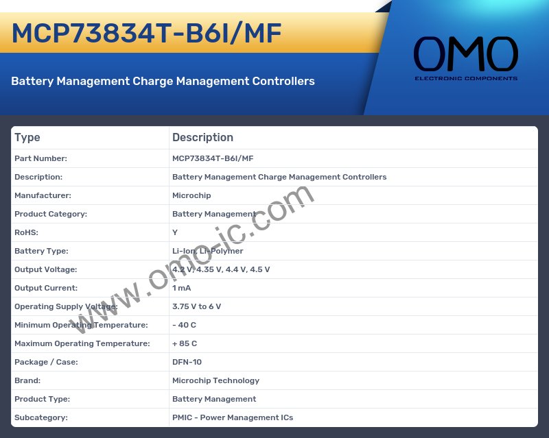 MCP73834T-B6I/MF
