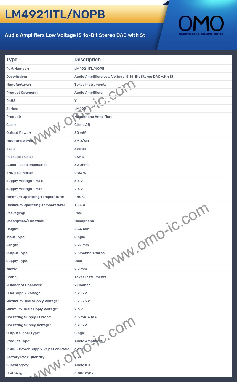 LM4921ITL/NOPB