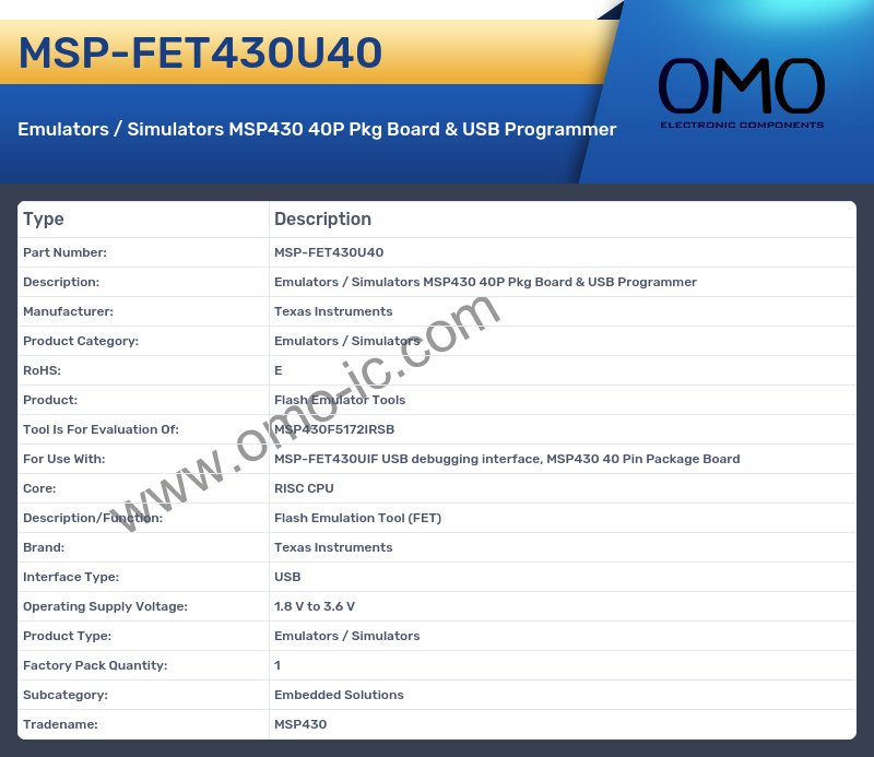 MSP-FET430U40