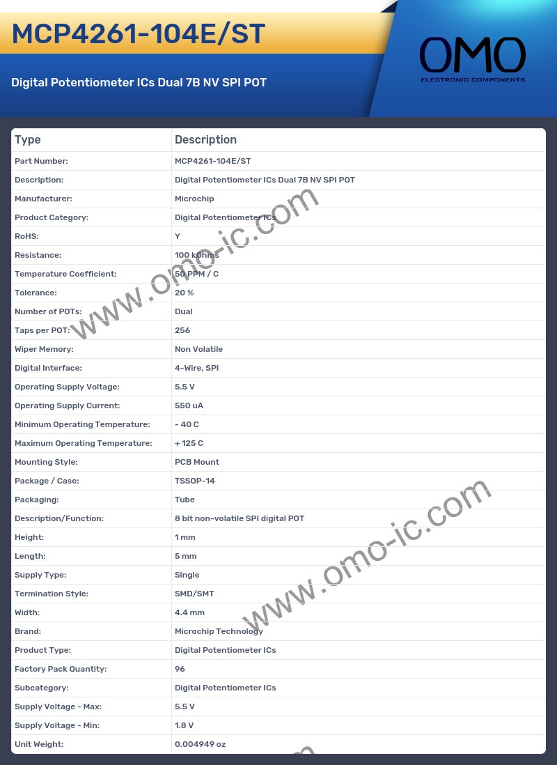 MCP4261-104E/ST