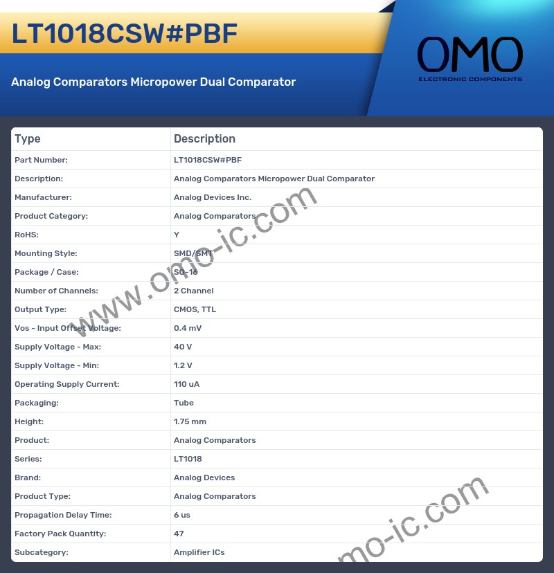 LT1018CSW#PBF