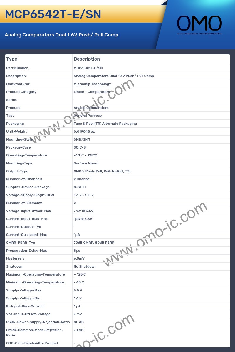 MCP6542T-E/SN