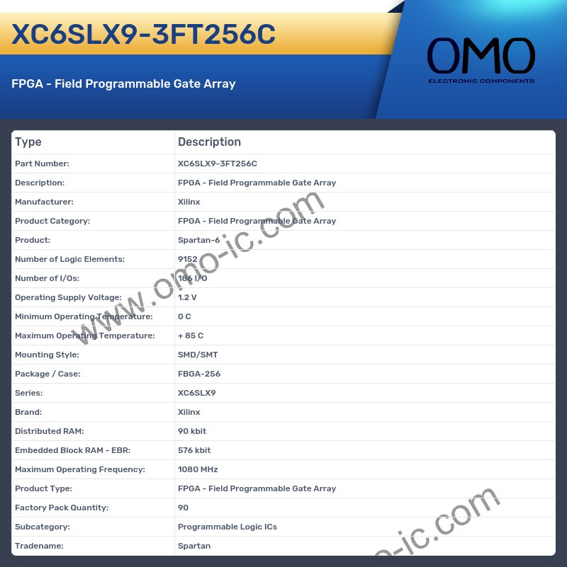 XC6SLX9-3FT256C