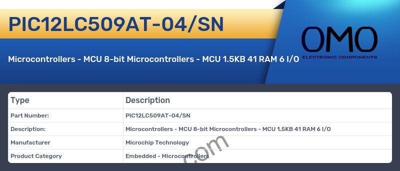 PIC12LC509AT-04/SN