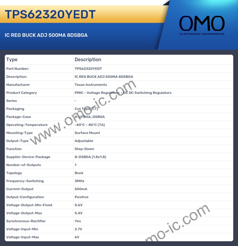 TPS62320YEDT