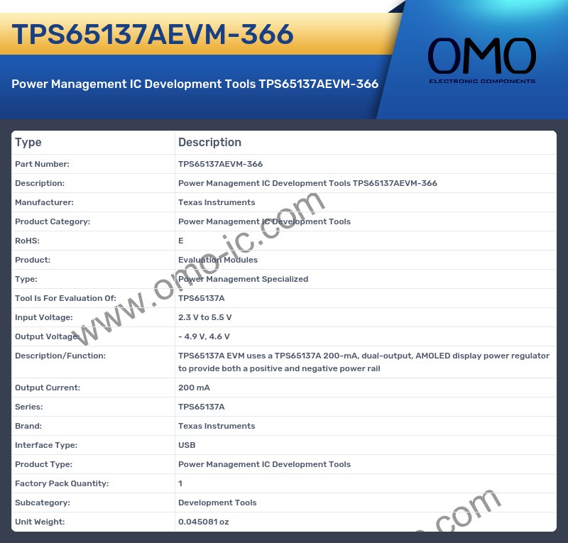 TPS65137AEVM-366