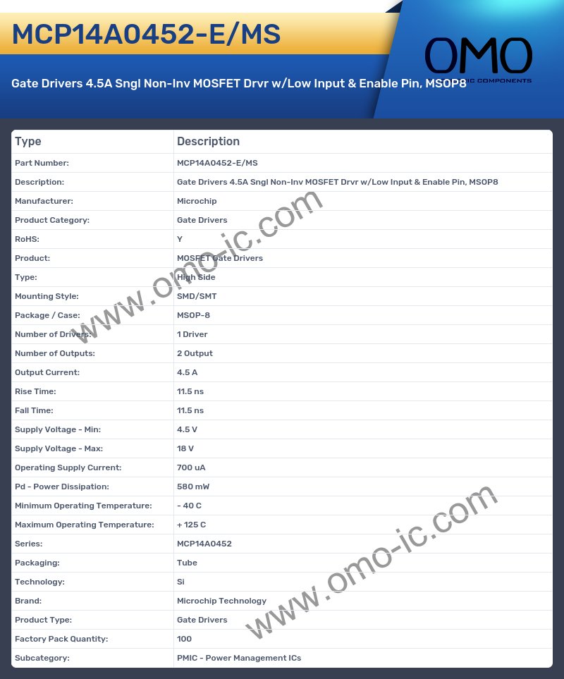 MCP14A0452-E/MS