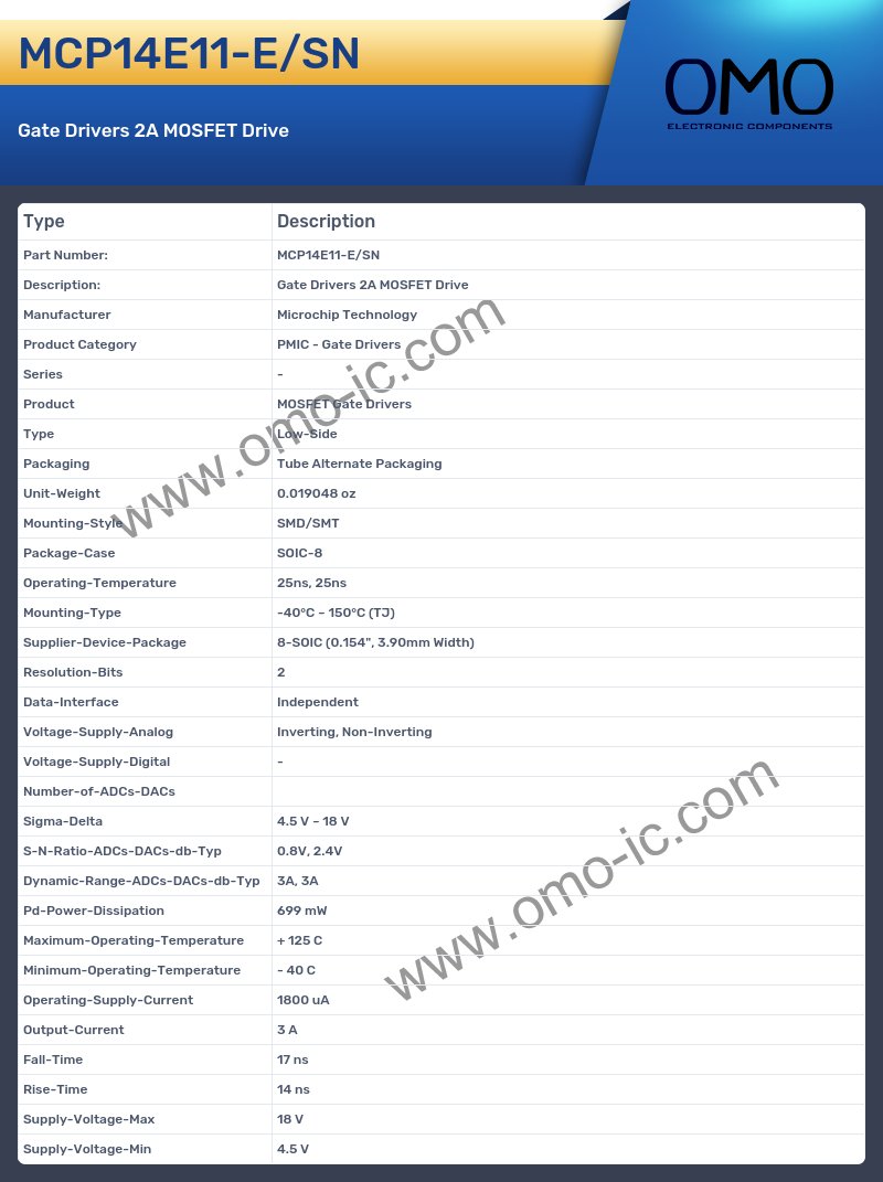 MCP14E11-E/SN