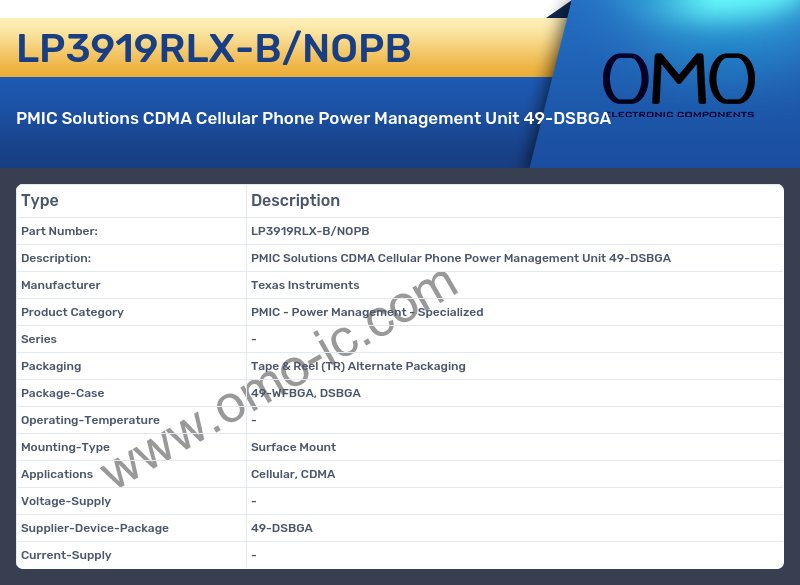 LP3919RLX-B/NOPB
