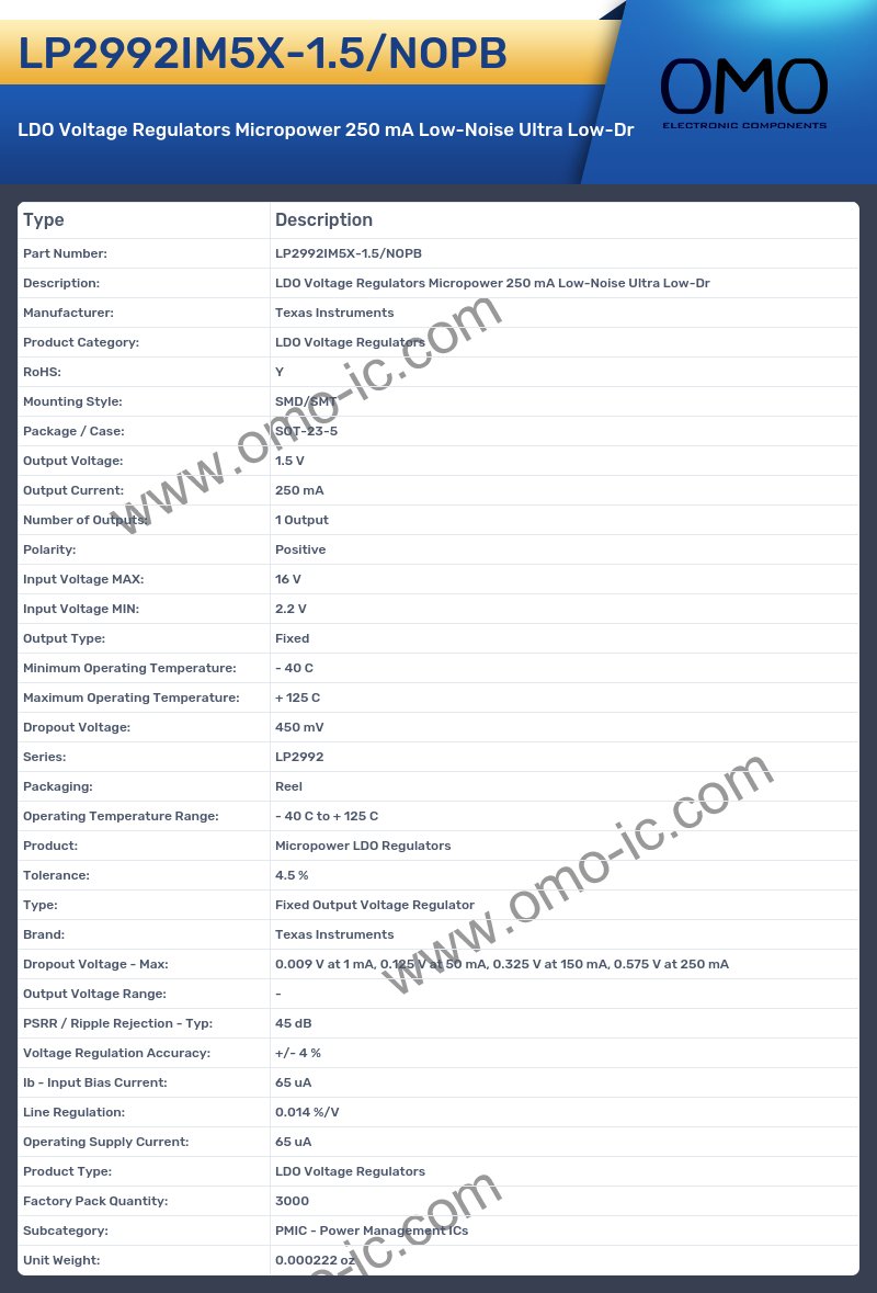 LP2992IM5X-1.5/NOPB