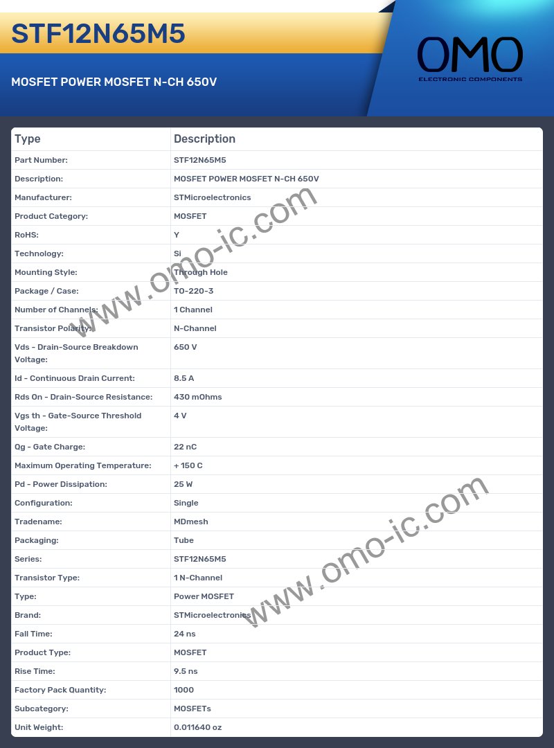 STF12N65M5