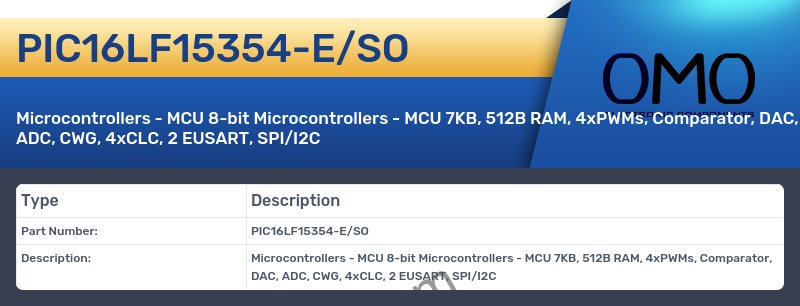 PIC16LF15354-E/SO