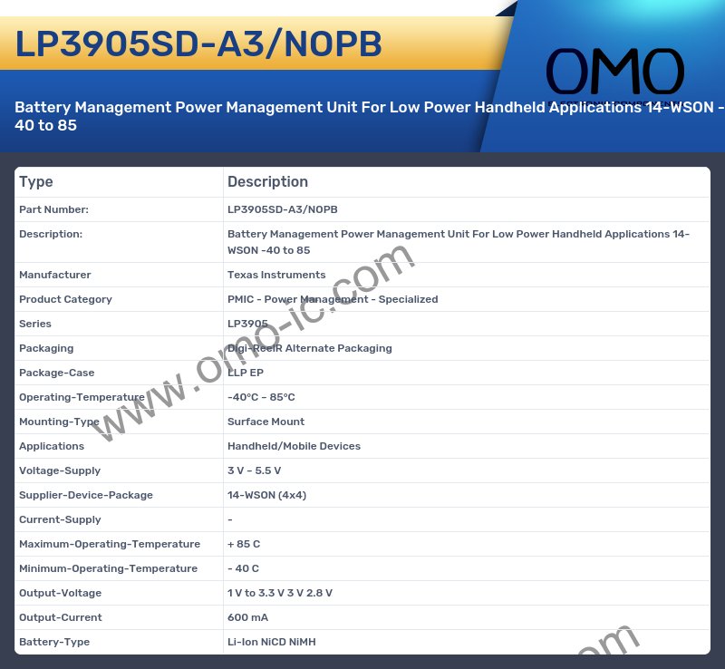 LP3905SD-A3/NOPB