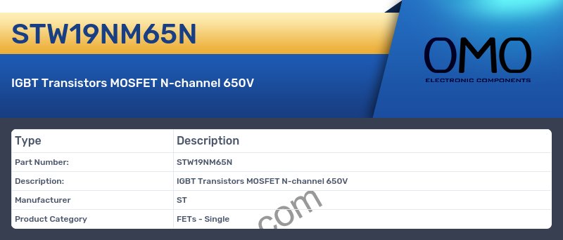 STW19NM65N