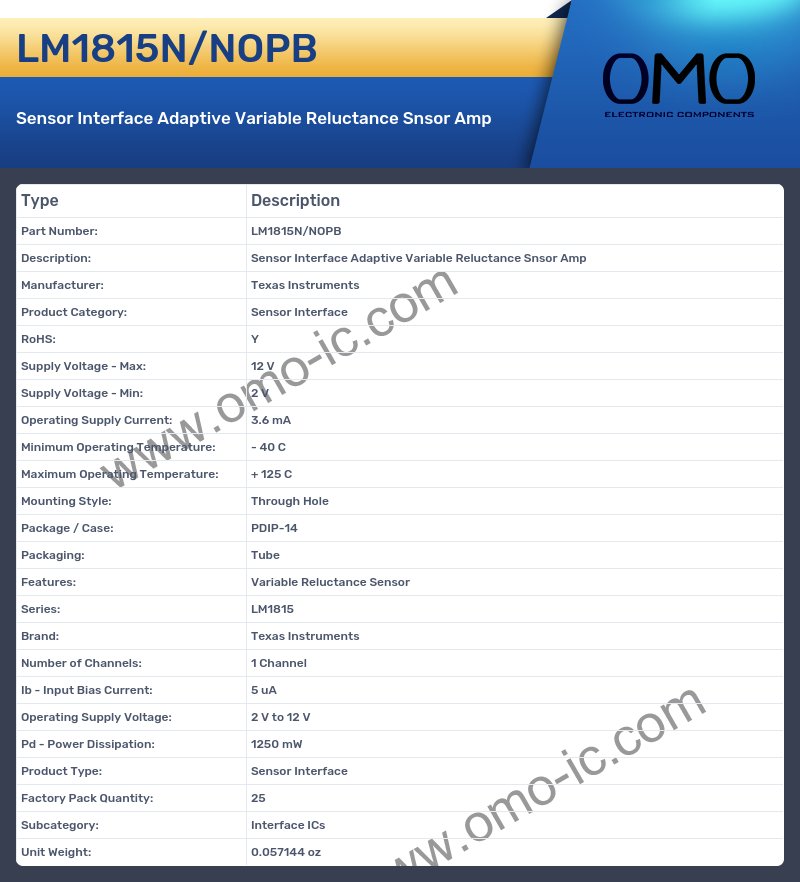 LM1815N/NOPB