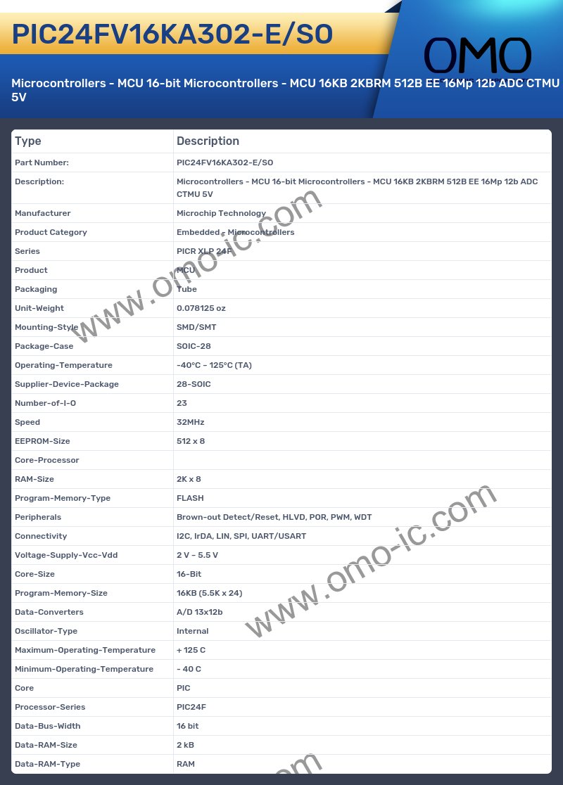 PIC24FV16KA302-E/SO
