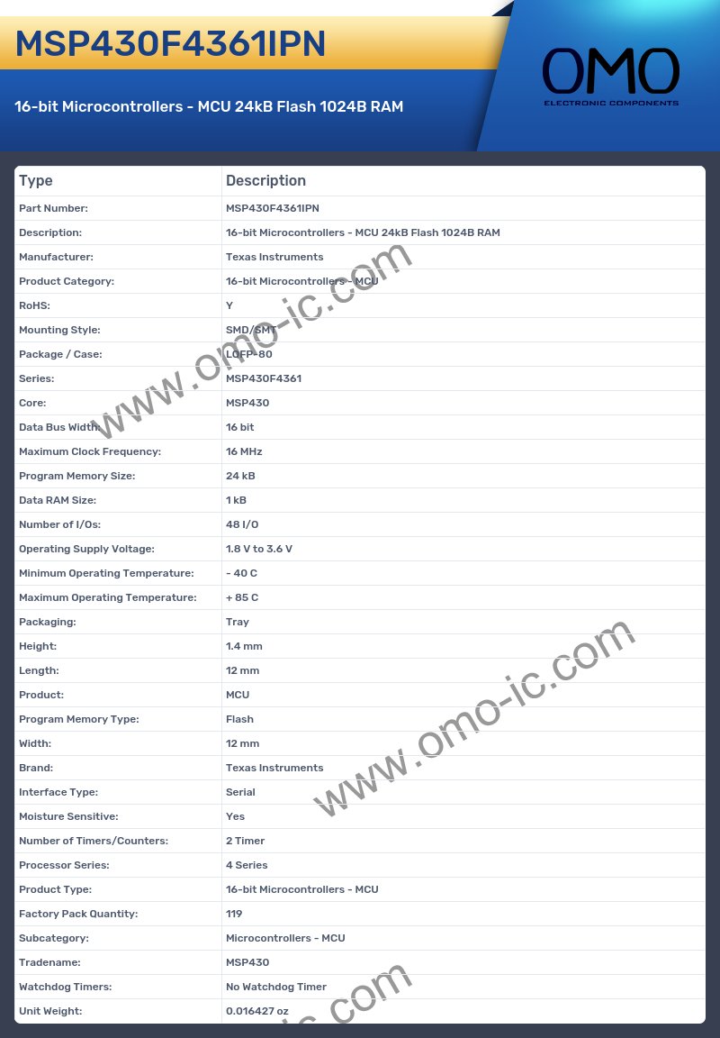 MSP430F4361IPN