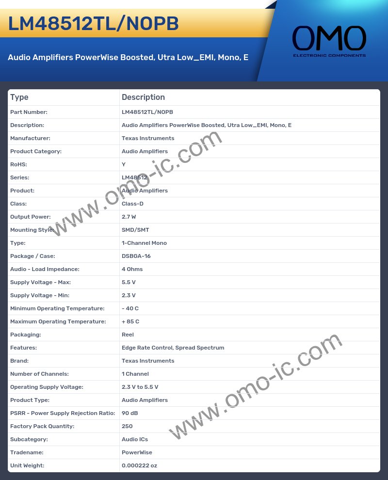 LM48512TL/NOPB